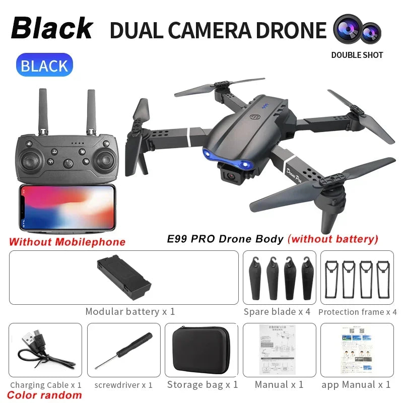 E99 Pro 4K Foldable RC Drone