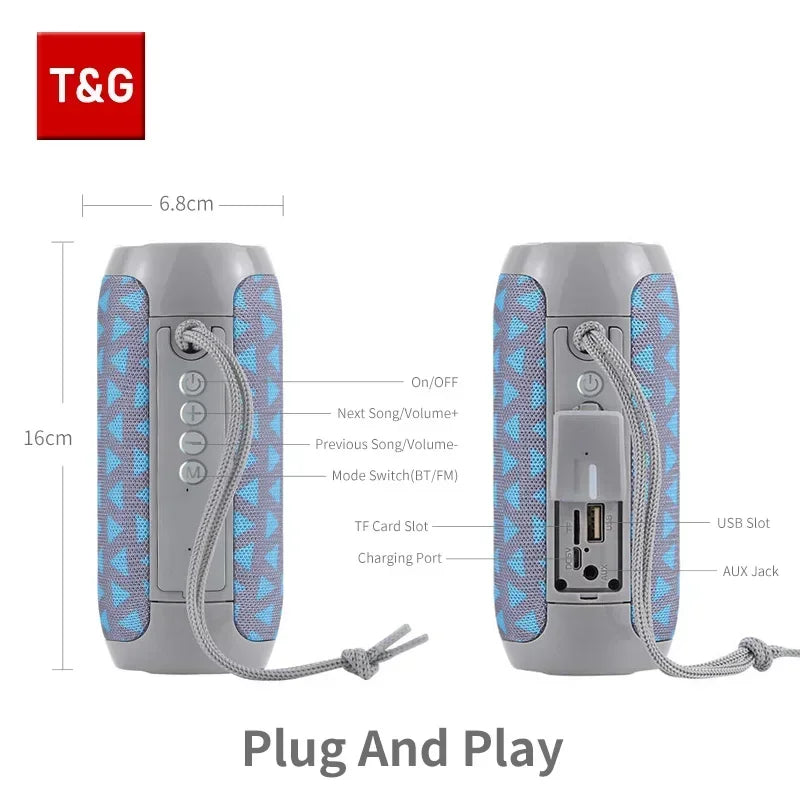 TG117 Portable Bluetooth Boombox Speaker