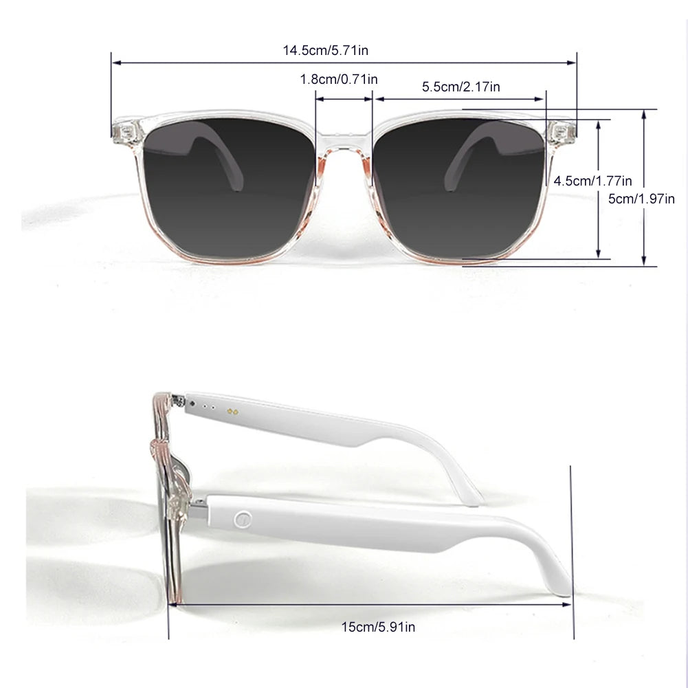 Smart Bluetooth Sunglasses with Open-Ear Audio