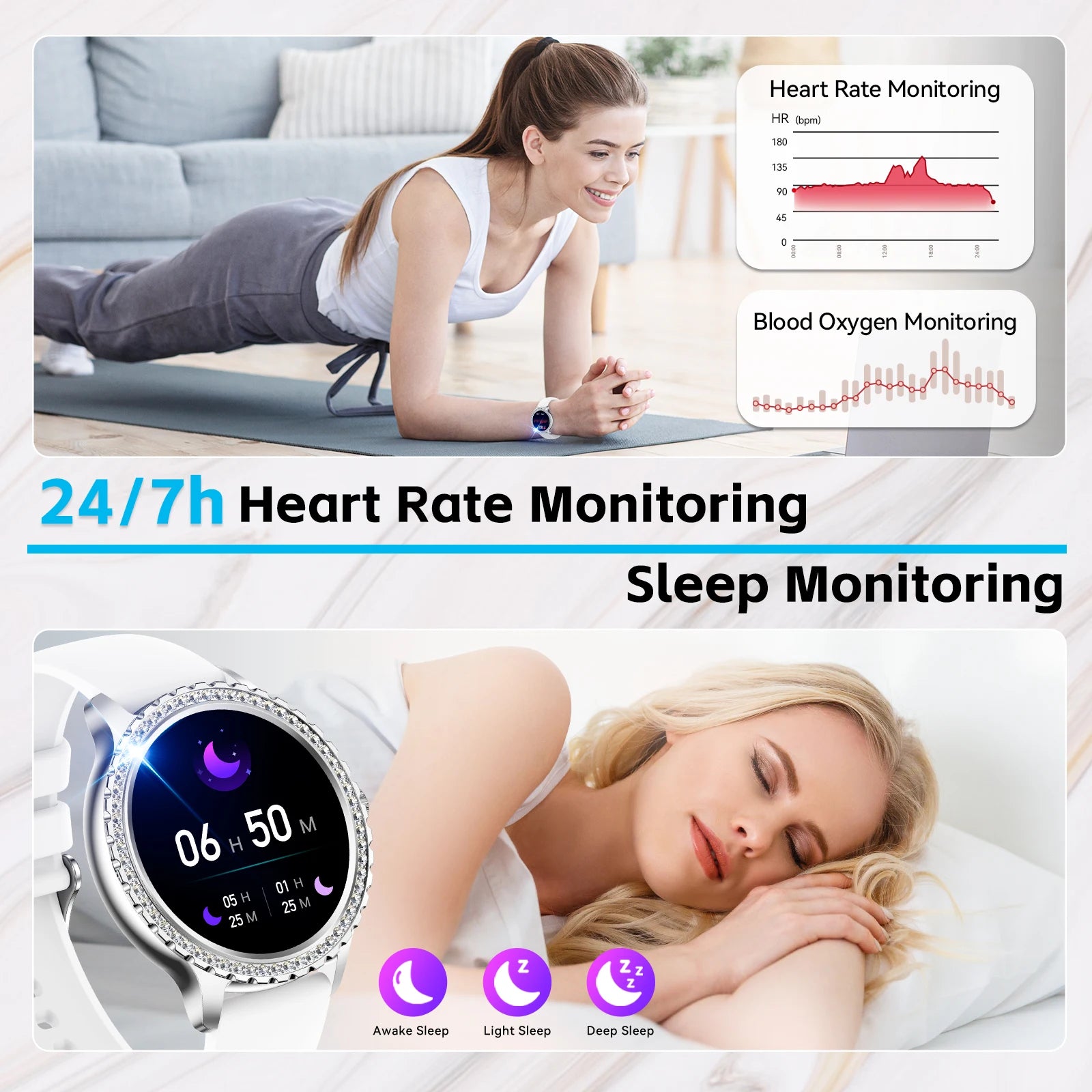 LaNikar Women's Smartwatch Fitness Tracker