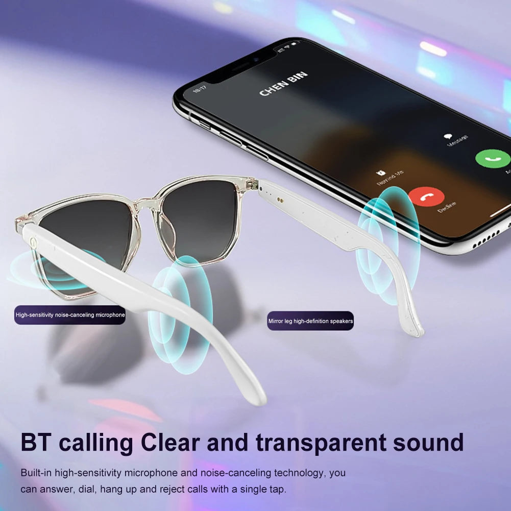 Smart Bluetooth Sunglasses with Open-Ear Audio